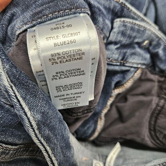 Good American Womens Blue Dark Wash Good Legs Crop Skinny Jeans Size 6/28 - Picture 10 of 13